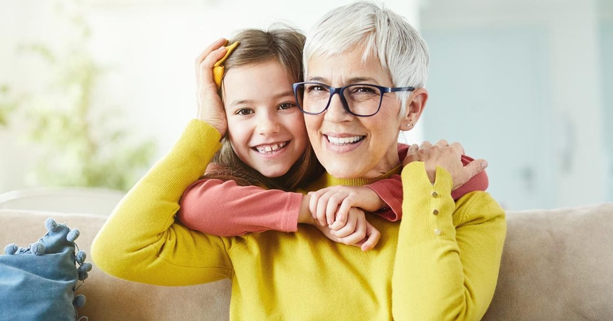Woman Grandchild Glasses Eye Care Andover Wichita Kansas